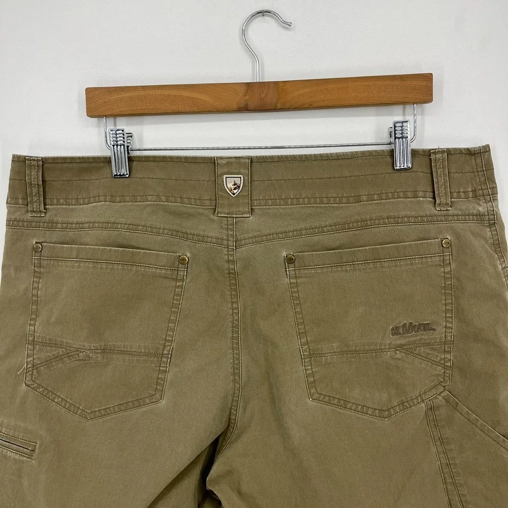 Kuhl Shorts Men's Size 38 Brown Vintage Patina Dye‎ Outdoors Hiking Pockets